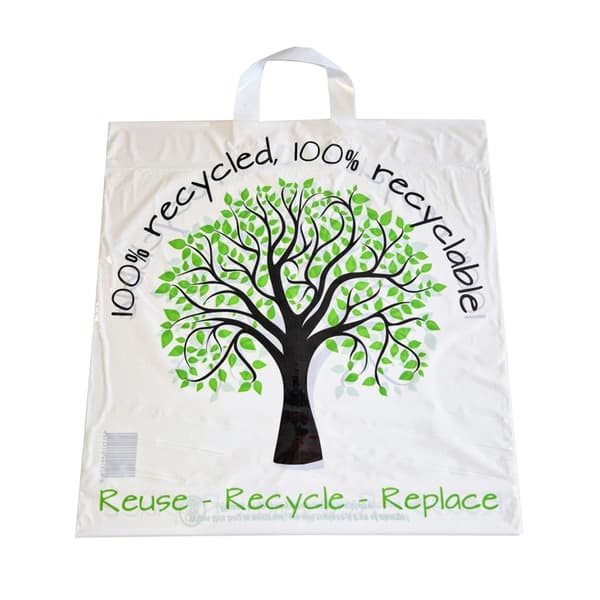 Tidyz Shopper Bag White/Green/Black One Size