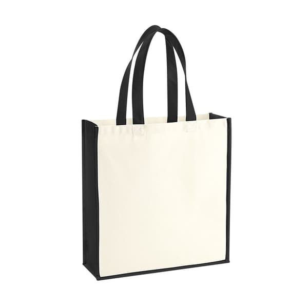 Westford Mill Gallery Canvas Tote Natural/Black One Size