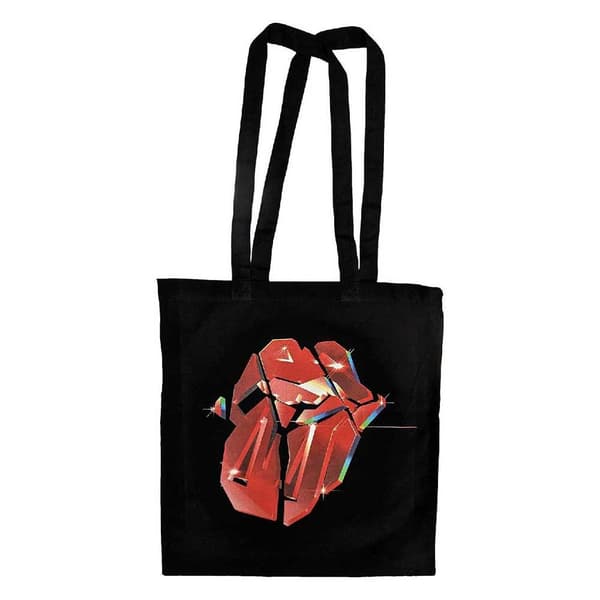 The Rolling Stones Tote Bag Hackney Diamonds Lick Official Black One Size