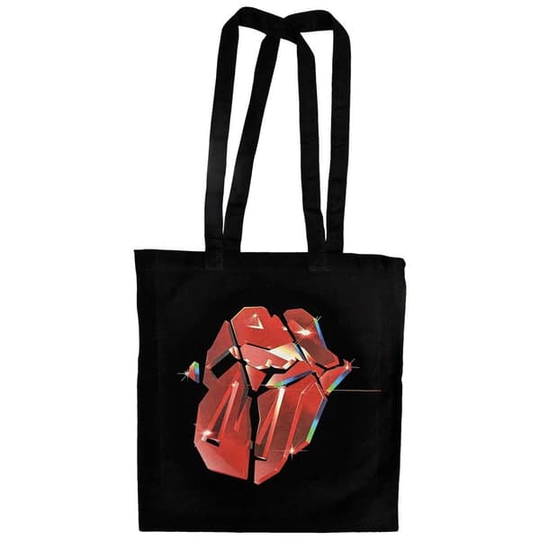 The Rolling Stones Hackney Diamonds Lick Tote Bag Black/Red One Size