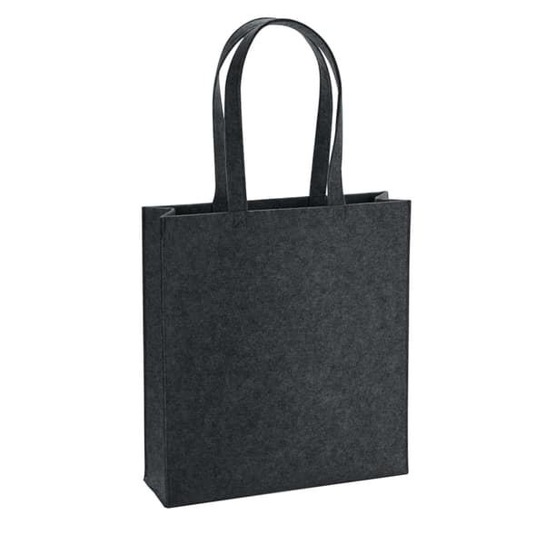 Bagbase Felt Tote Bag Charcoal Melange One Size