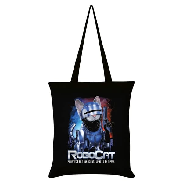 Horror Cats RoboCat Tote Bag Black One Size