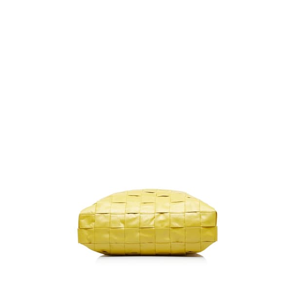 Pre-owned Bottega Veneta Maxi Nappa Intrecciato Cassette Tote Yellow