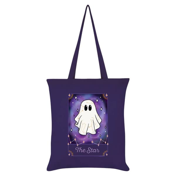 Grindstore Galaxy Ghouls Tarot The Star Tote Bag Dark Purple 42cm x 38cm