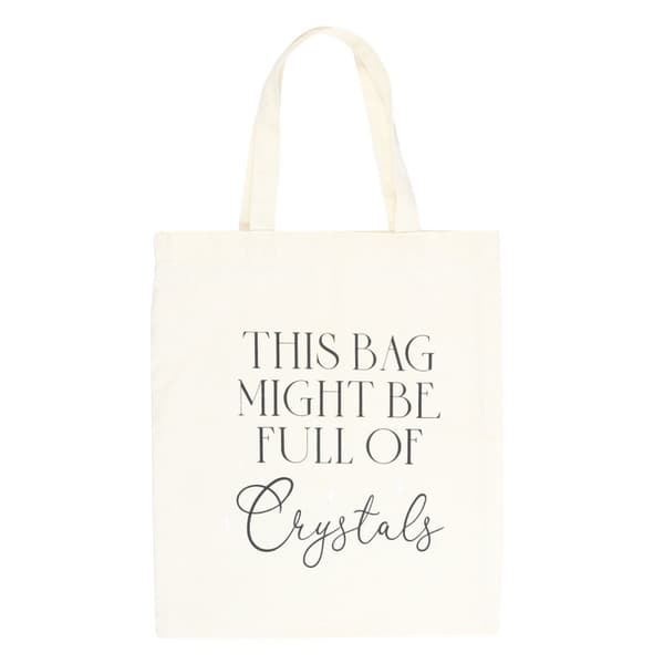 Something Different Full Of Crystals Cotton Tote Bag Black/White One Size