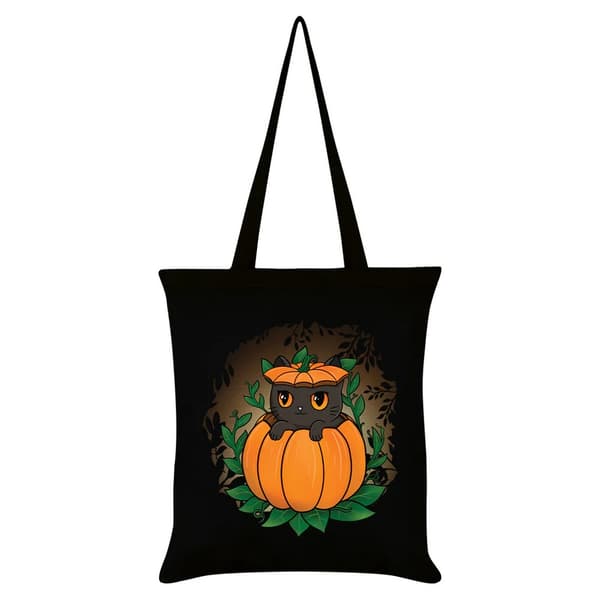 Grindstore Pumpkitten Tote Bag Black One Size