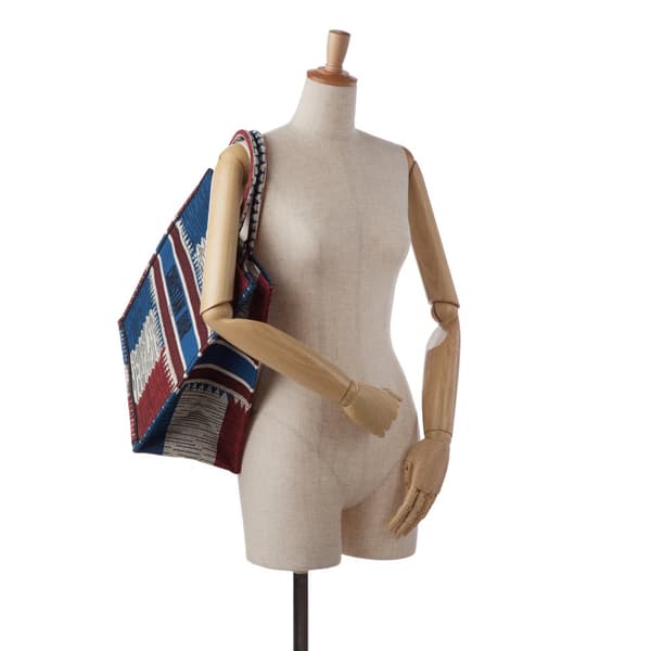 Pre-owned Dior Large French Flag Book Tote Blue