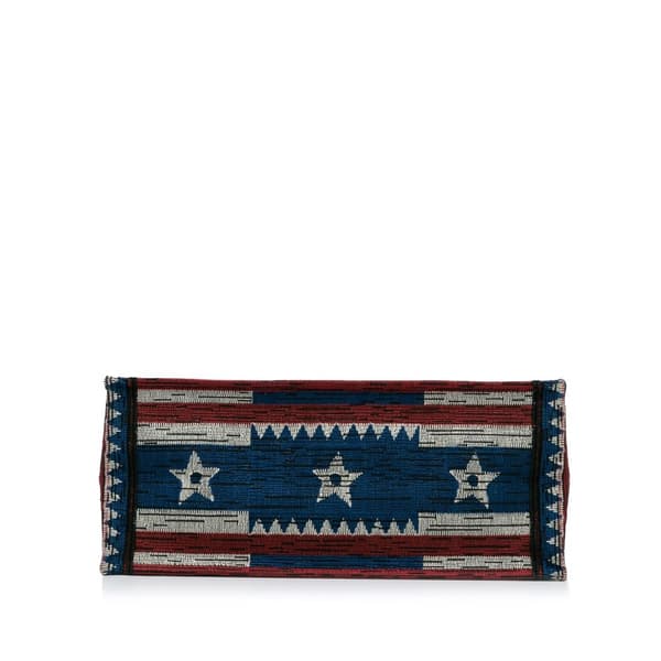 Pre-owned Dior Large French Flag Book Tote Blue
