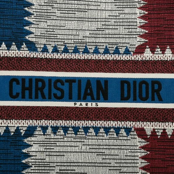 Pre-owned Dior Large French Flag Book Tote Blue