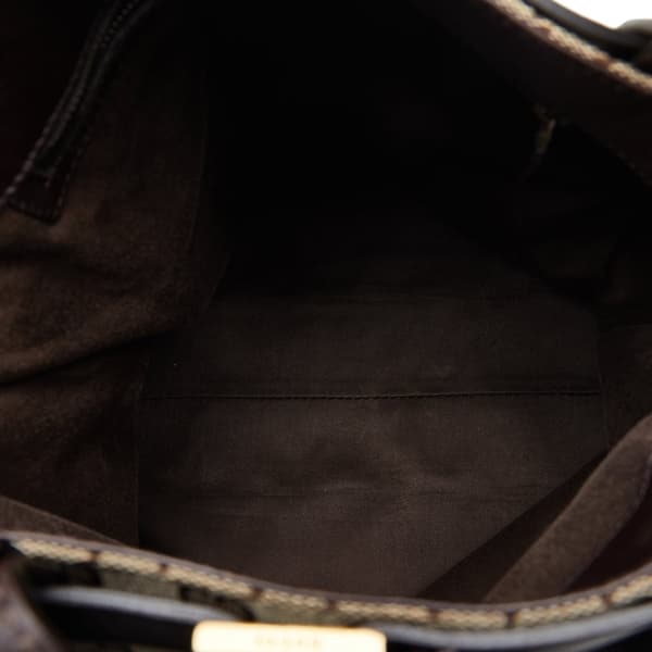 Pre-owned Gucci GG Canvas Tote Brown