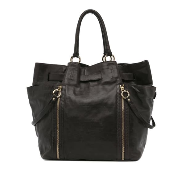 Pre-owned Dolce & Gabbana Leather Tote Bag Brown