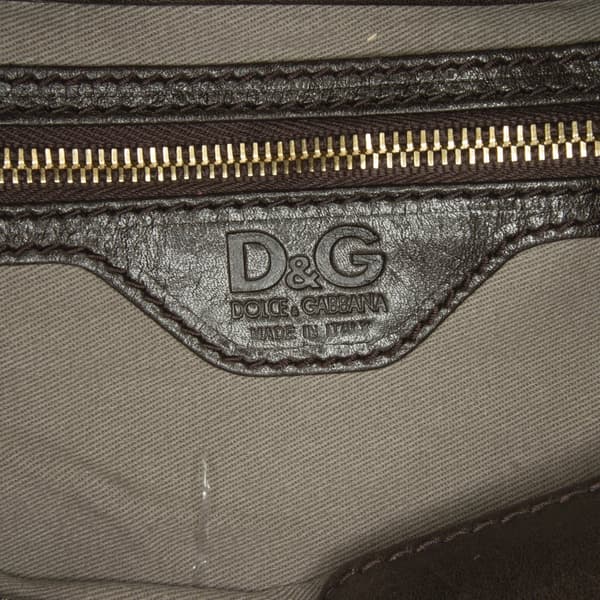 Pre-owned Dolce & Gabbana Leather Tote Bag Brown