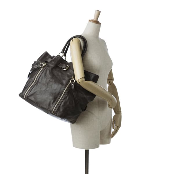 Pre-owned Dolce & Gabbana Leather Tote Bag Brown