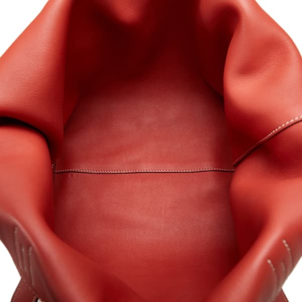 Pre-owned Hermès Clemence Double Sens 36 Red