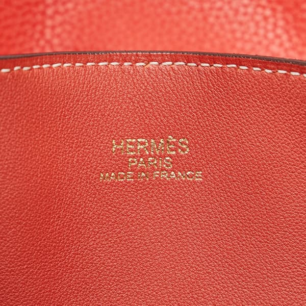 Pre-owned Hermès Clemence Double Sens 36 Red