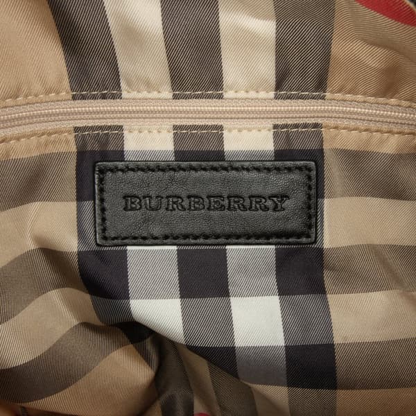 Pre-owned Burberry Nylon Buckleigh Tote Bag Pink