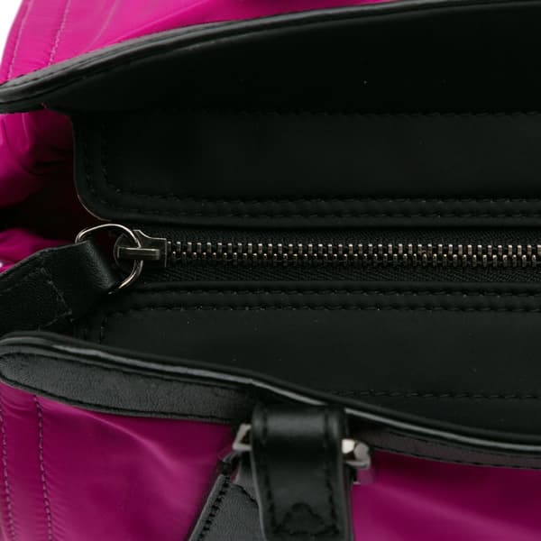 Pre-owned Burberry Nylon Buckleigh Tote Bag Pink