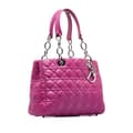 Pikkukuva 2 / 10: Pre-owned Dior Medium Lambskin Cannage Lady Dior Soft Shopping Tote Pink