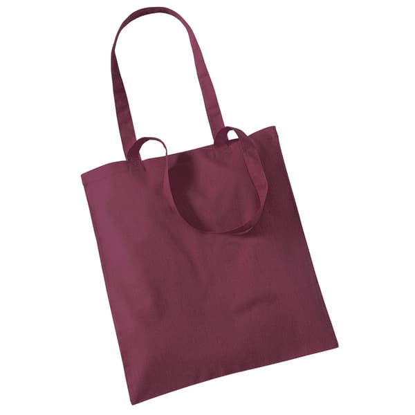 Westford Mill Bag For Life Long Handle Tote Bag Burgundy One Size