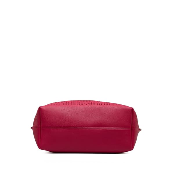Pre-owned Dior Perforated Cannage Dioriva Tote Pink