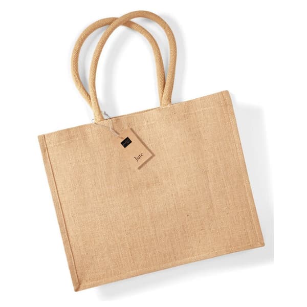 Westford Mill Classic Jute Shopper Bag Natural One Size