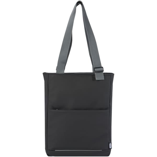 Aqua Plain Water Resistant Recycled 14L Tote Bag Solid Black One Size
