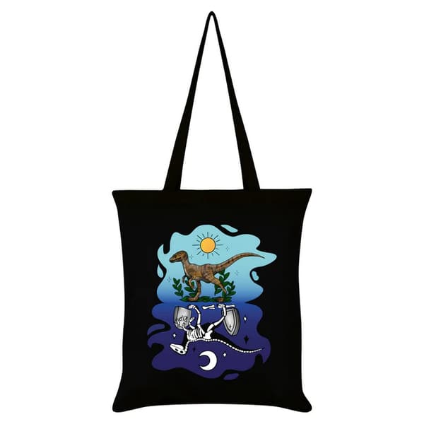 Grindstore Dinosaur Day & Night Tote Bag Black One Size
