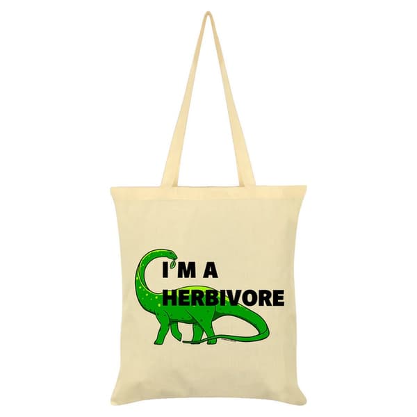 Grindstore I´m A Herbivore Tote Bag Cream One Size