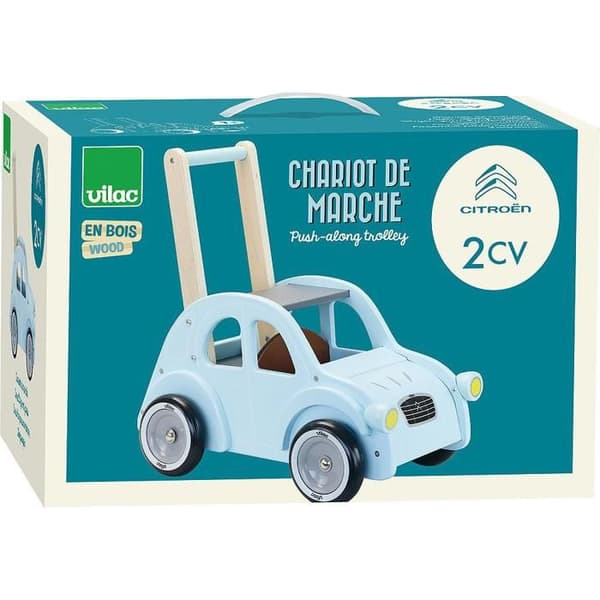 Gångvagn - Vilac - Citroën 2CV - Trä - Röd - Blandad
