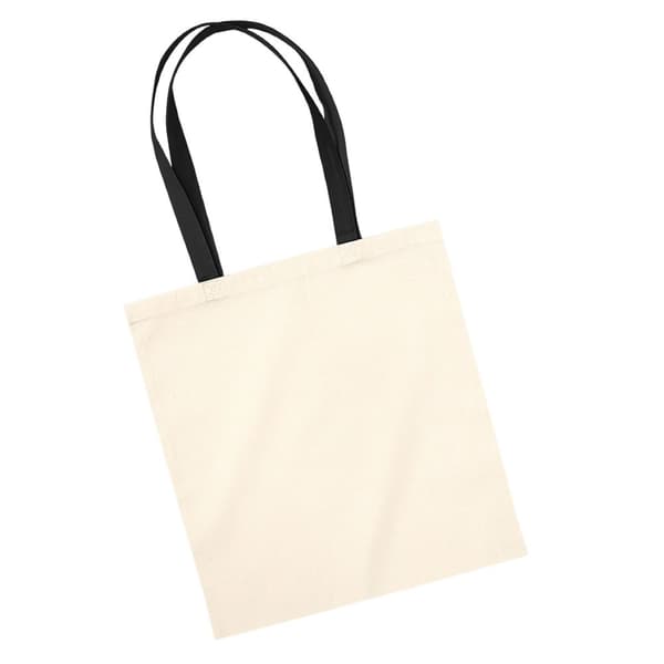 Westford Mill EarthAware Organic Bag For Life Contrast Handle 10L Tote Bag