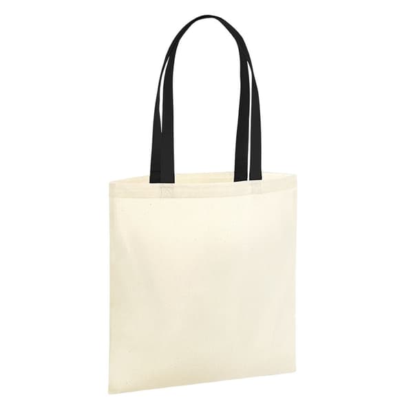 Westford Mill EarthAware Organic Bag For Life Contrast Handle 10L Tote Bag