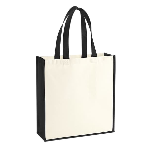 Westford Mill Gallery Canvas 19L Tote Bag Natural/Black One Size