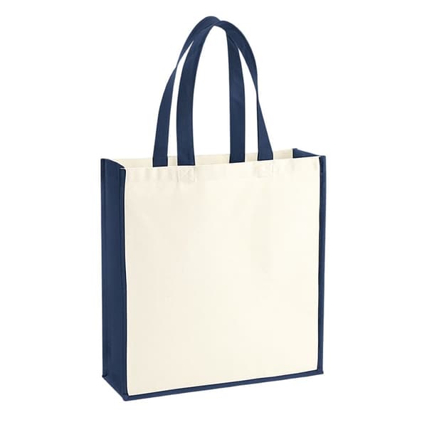 Westford Mill Gallery Canvas 19L Tote Bag Natural/French Navy One Size