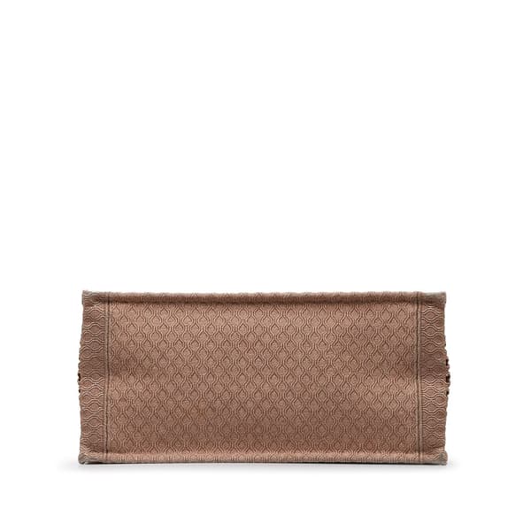 Pre-owned Dior Small Mesh Book Tote Brown