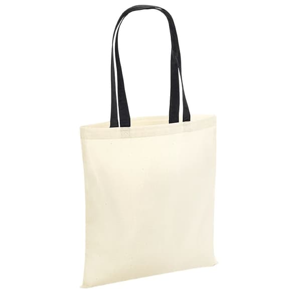 Westford Mill Bag 4 Life Contrast Handle Tote Natural/Black One Size