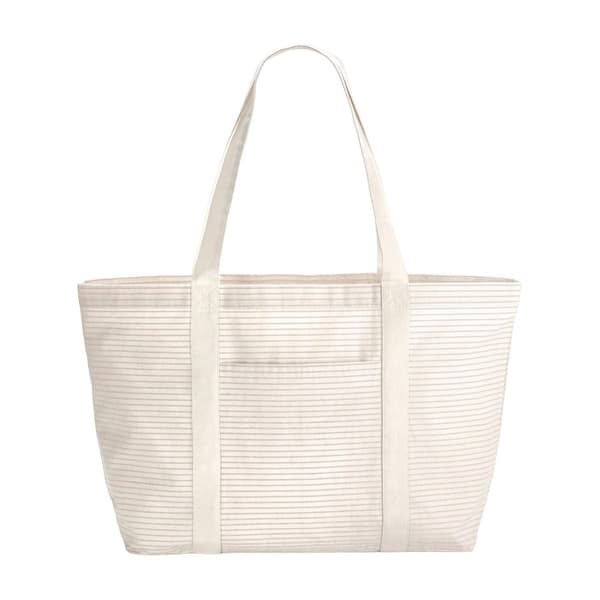 Westford Mill Striped Organic Cotton Shopper Red One Size