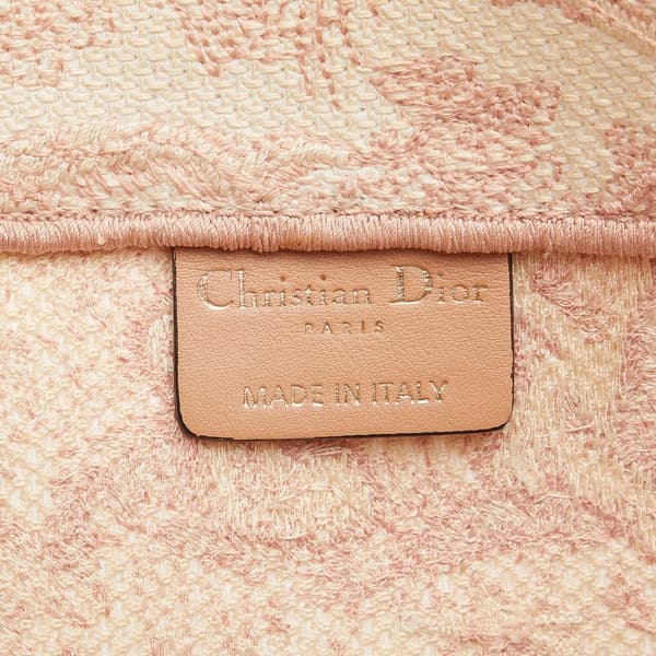 Pre-owned Dior Medium Toile de Jouy Book Tote Pink