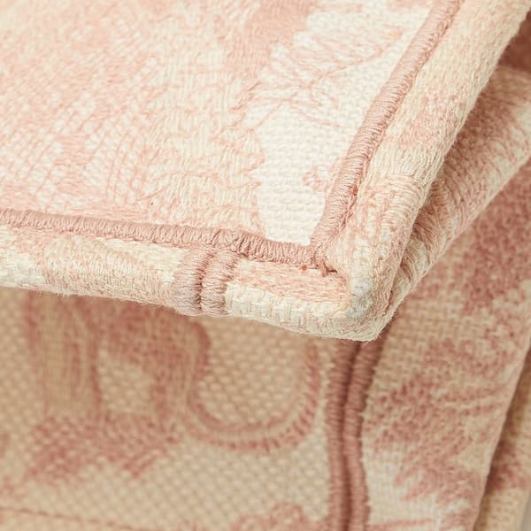 Pre-owned Dior Medium Toile de Jouy Book Tote Pink