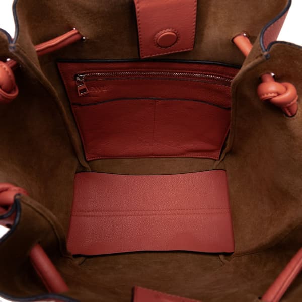 Pre-owned LOEWE Small Flamenco Knot Tote Bag Pink