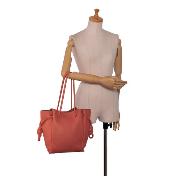 Pre-owned LOEWE Small Flamenco Knot Tote Bag Pink