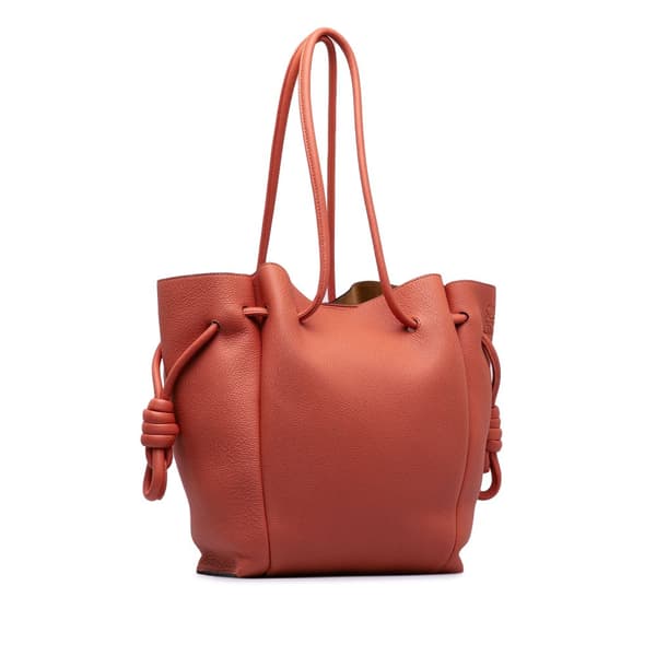 Pre-owned LOEWE Small Flamenco Knot Tote Bag Pink