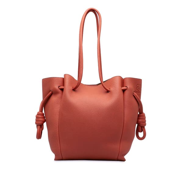Pre-owned LOEWE Small Flamenco Knot Tote Bag Pink