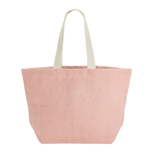 Westford Mill Washed Jute Beach Soft Touch Tote Bag Blossom One Size