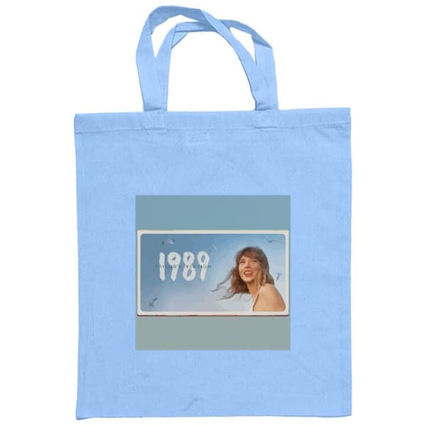 Ostoskassi Kangasta | Kätevä Kangaskassi Taylor Swift - 1989 Vaaleansininen One-size