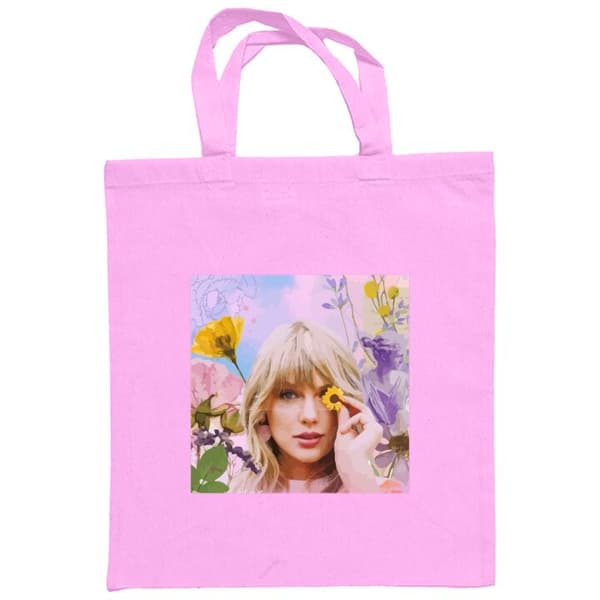 Ostoskassi Kangasta | Kätevä Kangaskassi Taylor Swift Vaaleanpunainen One-size