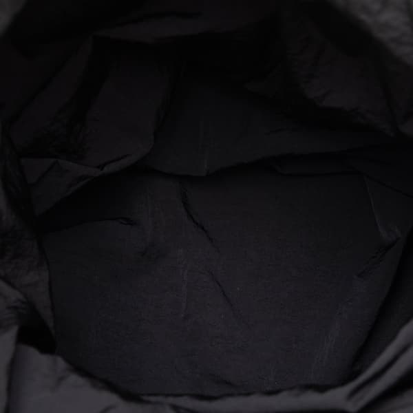 Pre-owned Bottega Veneta Intrecciato and Nylon Foldable Tote Black