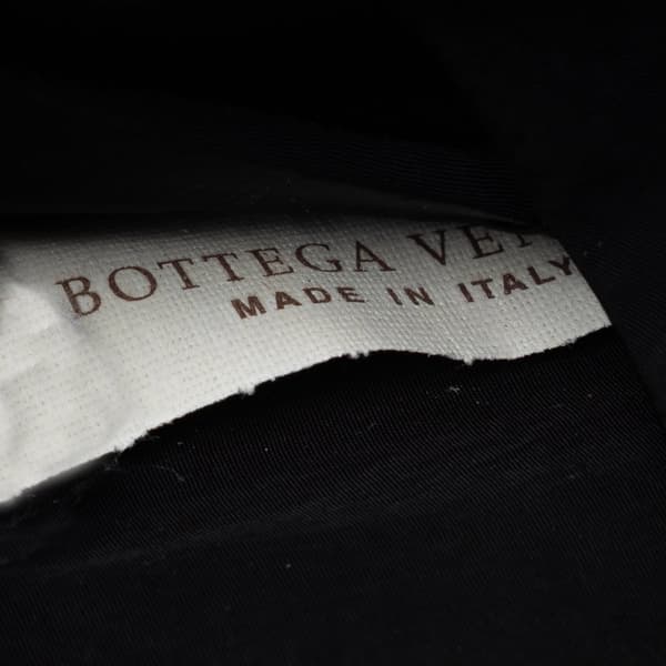 Pre-owned Bottega Veneta Intrecciato and Nylon Foldable Tote Black