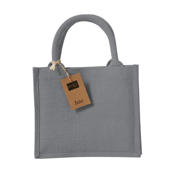Westford Mill Mini presentpåse i jute Graphite Grey One Size