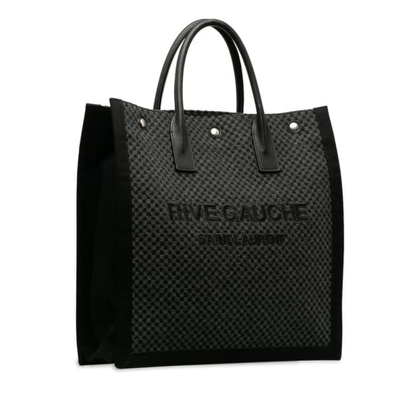 Pre-owned Saint Laurent Rive Gauche North South Tote Black