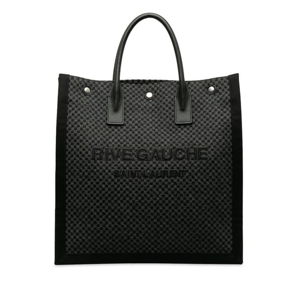 Pre-owned Saint Laurent Rive Gauche North South Tote Black